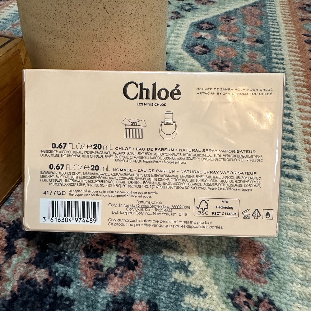 New Chloe Les Wome’s Perfume Gift Set Minis 2 x 0.67 oz Eau de Parfum - Picture 9 of 16